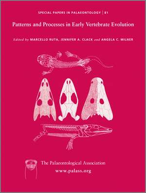 Special Papers in Palaeontology No 81 – Patterns and Processes in Early Vertebrate Evolution de M Ruta