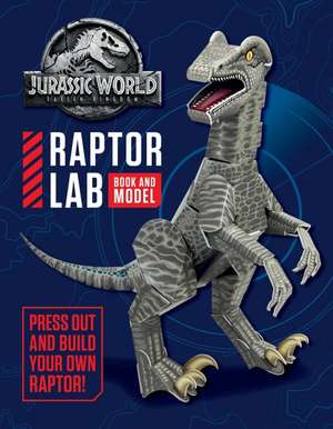 UK, E: Jurassic World Fallen Kingdom Raptor Lab: Book and Mo