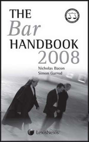 The Bar Handbook de NICHOLAS BACON