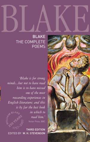 Blake: The Complete Poems de W. H. Stevenson