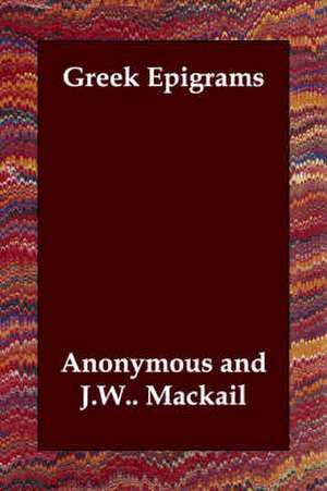 Greek Epigrams de Anonymous