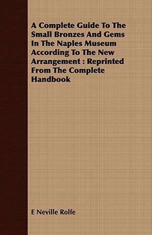 A Complete Guide to the Small Bronzes and Gems in the Naples Museum According to the New Arrangement: Reprinted from the Complete Handbook de E Neville Rolfe