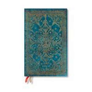 Paperblanks 2024-2025 Weekly Planner Azure Equinoxe 18-Month Flexis Maxi Vertical Elastic Band 224 Pg 80 GSM