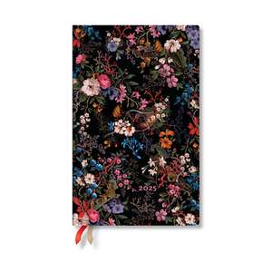 Floralia (William Kilburn) Maxi 12-month Horizontal Hardback Dayplanner 2025 (Elastic Band Closure) de Paperblanks