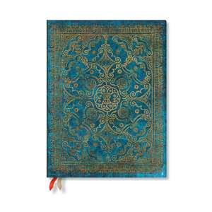 Azure (Equinoxe) Ultra 12-month Day-at-a-time Hardback Dayplanner 2025 (Elastic Band Closure) de Paperblanks