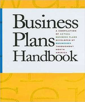 Business Plans Handbook de Gale