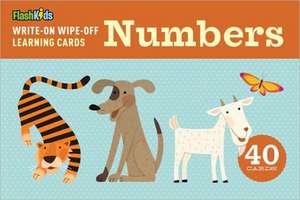 Write-On Wipe-Off Learning Cards: Numbers de Flash Kids Editors