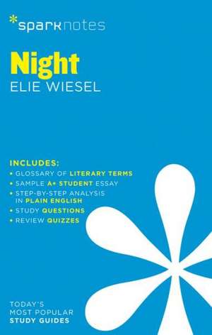 Night Sparknotes Literature Guide: Grades 5-6 de Sparknotes