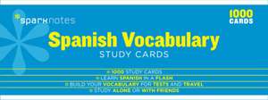 Spanish Vocabulary Sparknotes Study Cards de Sparknotes