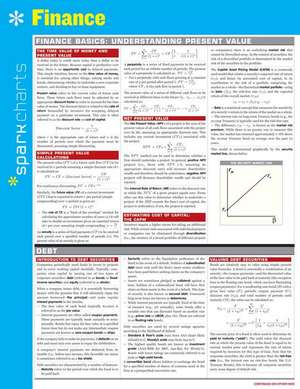 Finance Sparkcharts de Sparknotes