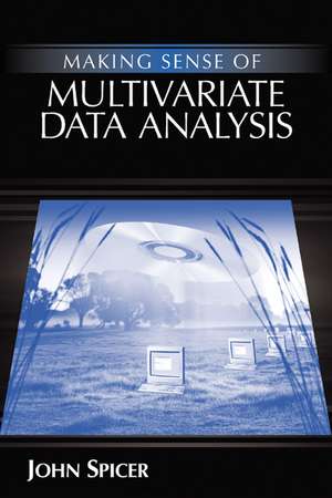 Making Sense of Multivariate Data Analysis: An Intuitive Approach de John Spicer