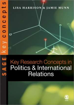 Key Research Concepts in Politics and International Relations de Lisa Harrison