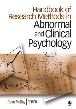 Handbook of Research Methods in Abnormal and Clinical Psychology de Dean R. McKay