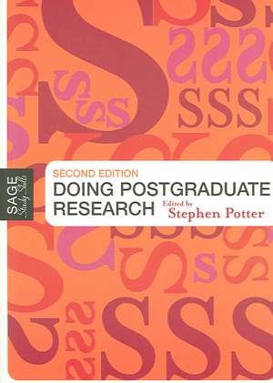 Doing Postgraduate Research de Stephen Potter