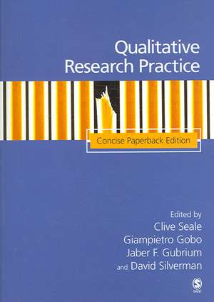 Qualitative Research Practice: Concise Paperback Edition de Clive Seale