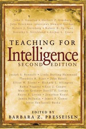 Teaching for Intelligence de Barbara Z. Presseisen