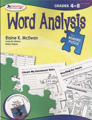 The Reading Puzzle: Word Analysis, Grades 4-8 de Elaine K. McEwan-Adkins