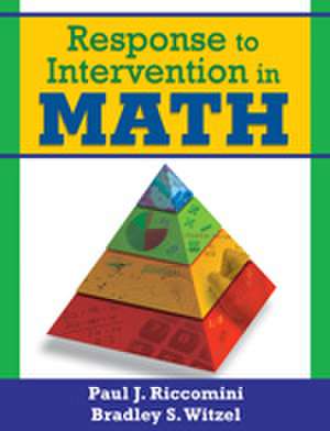 Response to Intervention in Math de Paul J. Riccomini