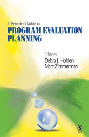 A Practical Guide to Program Evaluation Planning: Theory and Case Examples de Debra J. Holden