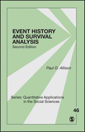 Event History and Survival Analysis de Paul D. Allison