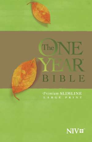 One Year Bible-NIV-Premium Slimline Large Print de Tyndale House Publishers