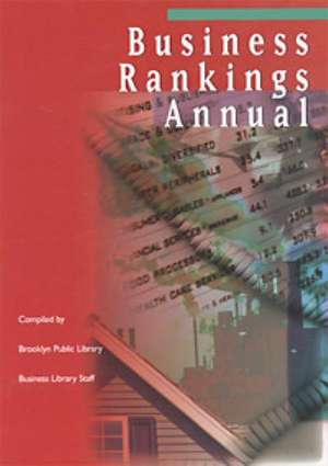 Business Rankings Annual [With 3 Books] de Gale Editor