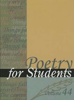 Poetry for Students de Gale Editor