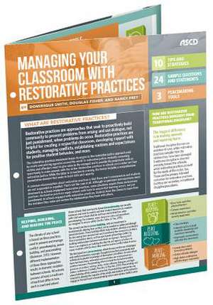 Managing Your Classroom with Restorative Practices (Quick Reference Guide) de Dominique Smith