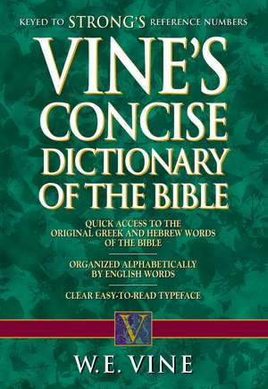 Vine's Concise Dictionary of Old and New Testament Words de W. E. Vine