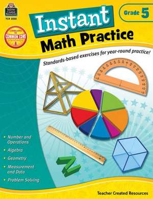 Instant Math Practice: Grade 5 de Teacher Created Resources