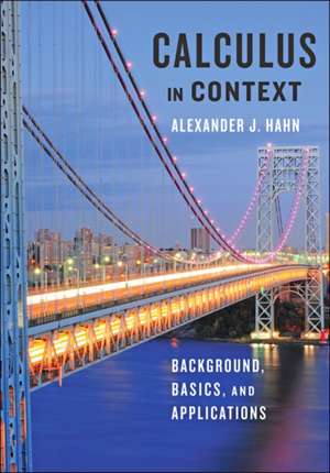 Calculus in Context de Alexander J Hahn