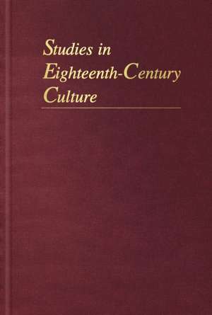 Studies in Eighteenth-Century Culture de George Boulukos