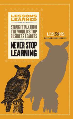 Never Stop Learning de Fifty Lessons