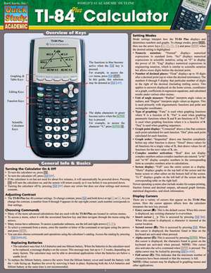 Ti 84 Plus Calculator de BarCharts Inc