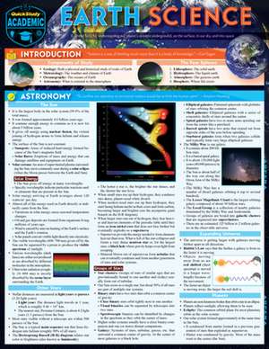 Earth Science: A Quickstudy Laminated Reference Guide de Frank Miskevich