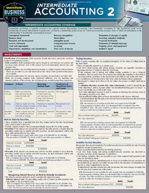 Intermediate Accounting 2: A Quickstudy Laminated Reference Guide de Michael P. Griffin