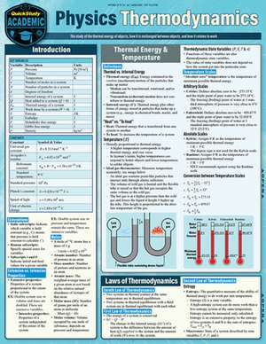 Physics - Thermodynamics: A Quickstudy Laminated Reference Guide de Brett Kraabel