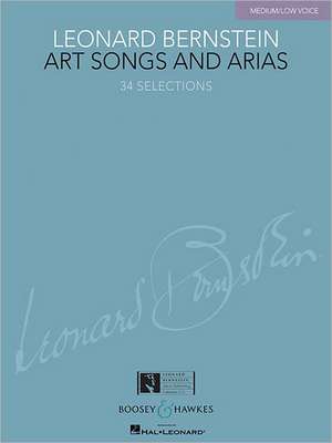 Art Songs and Arias: Medium/Low Voice de Leonard Bernstein