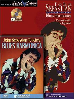 John Sebastian - Harmonica Bundle Pack: John Sebastian Teaches Blues Harmonica (Book/CD) with John Sebastian Teaches Blues Harmonica (DVD) de John Sebastian