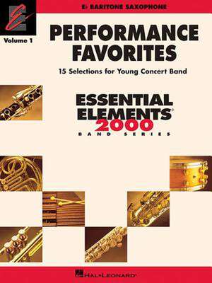 Performance Favorites, Vol. 1 - Baritone Saxophone de Hal Leonard Corp