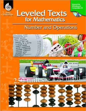 Leveled Texts for Mathematics: Number and Operations de Teacher Created Materials