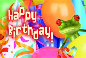 Happy Birthday Frog Postcards de Abingdon Press