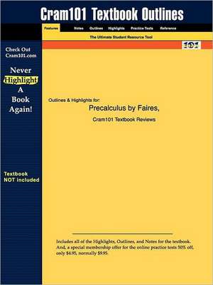 Studyguide for Precalculus by Defranza, Faires &, ISBN 9780534371159 de &. Defranza Faires &. Defranza