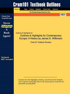 Studyguide for Contemporary Europe de Cram101 Textbook Reviews