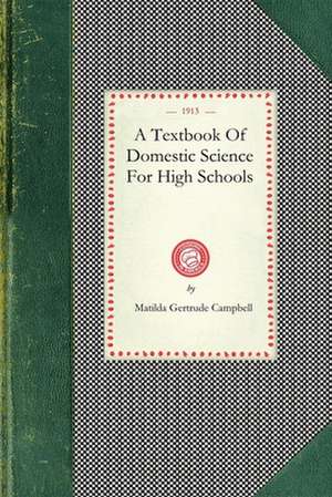 Textbook of Domestic Science de Matilda Campbell