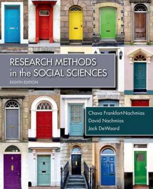 Research Methods in the Social Sciences de Chava Frankfort Nachmias