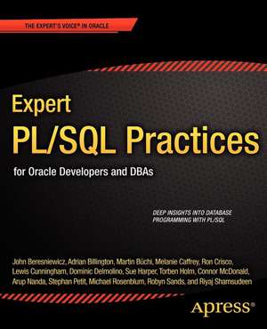 Expert PL/SQL Practices: for Oracle Developers and DBAs de Michael Rosenblum