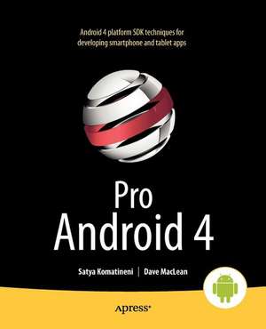 Pro Android 4 de Satya Komatineni