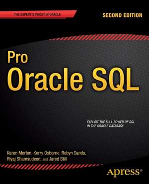 Pro Oracle SQL de Karen Morton