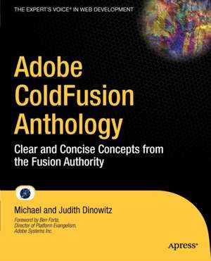 Adobe ColdFusion Anthology: The Best of The Fusion Authority de Michael Dinowitz